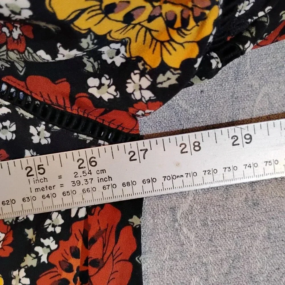 Joe Fresh NWOT Women's 2 Piece Long Cut Out Sleeve V Neck Blouse & Maxi Skirt XL - Picture 7 of 16